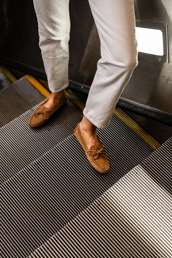 Patricia Green Patricia Green Women’s Henley Boat Shoe Driver In Cognac Suede