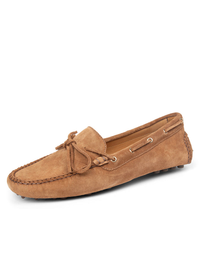 patricia green Patricia Green Women’s Henley Boat Shoe Driver in Cognac Suede