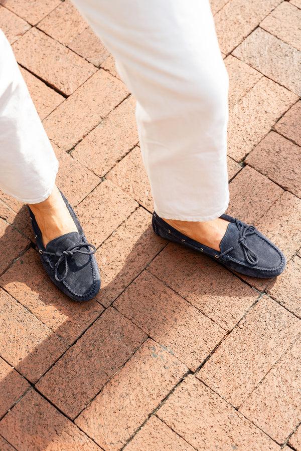 Patricia Green Patricia Green Women’s Henley Boat Shoe Driver In Navy Suede