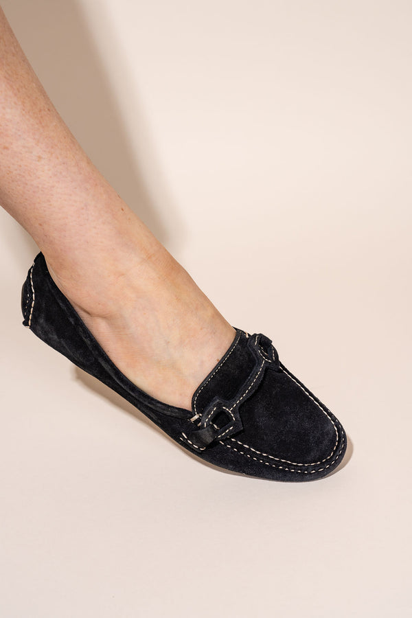 Patricia Green Patricia Green Women’s Jane Stitched Snaffle Driver In Black Suede