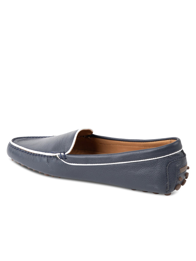 Patricia Green Patricia Green Women’s Jill Piped Driving Moccasin In Navy