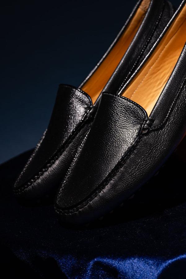 Patricia Green Patricia Green Women’s Jill Piped Driving Moccasin In Black