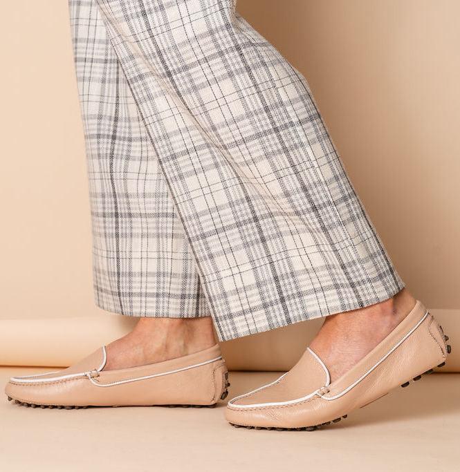 Patricia Green Patricia Green Women’s Jill Piped Driving Moccasin In Blush