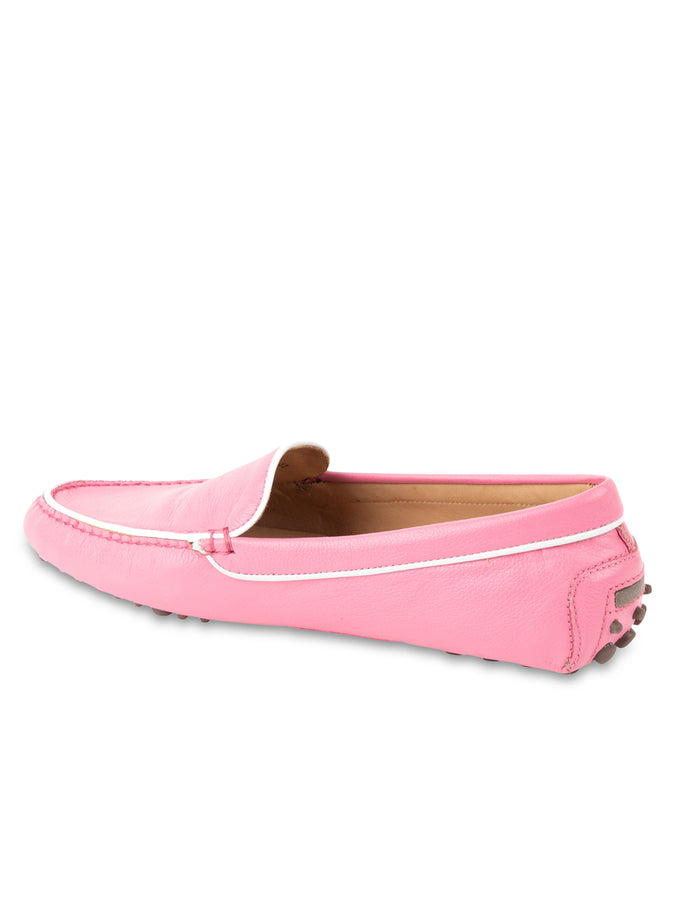 Patricia Green Patricia Green Women’s Jill Piped Driving Moccasin In Hot Pink
