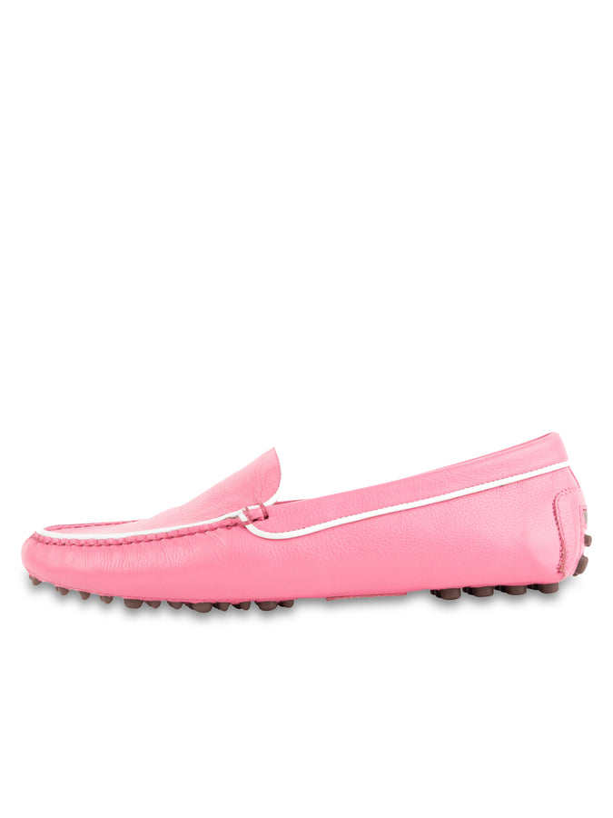 Patricia Green Patricia Green Women’s Jill Piped Driving Moccasin In Hot Pink