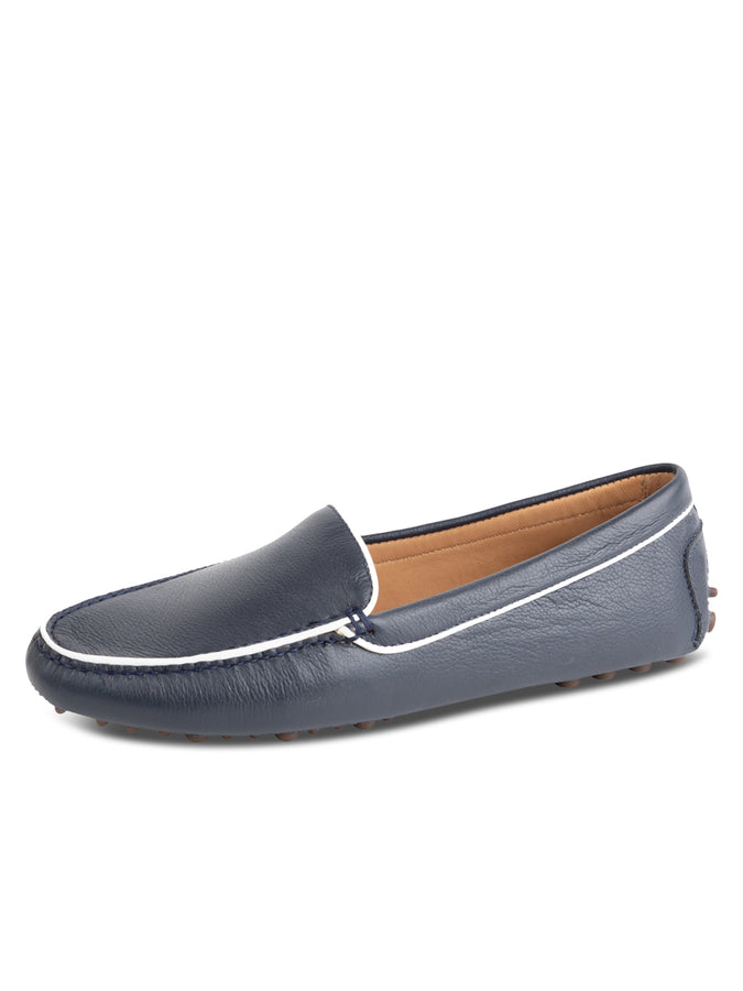 patricia green Patricia Green Women’s Jill Piped Driving Moccasin in Navy