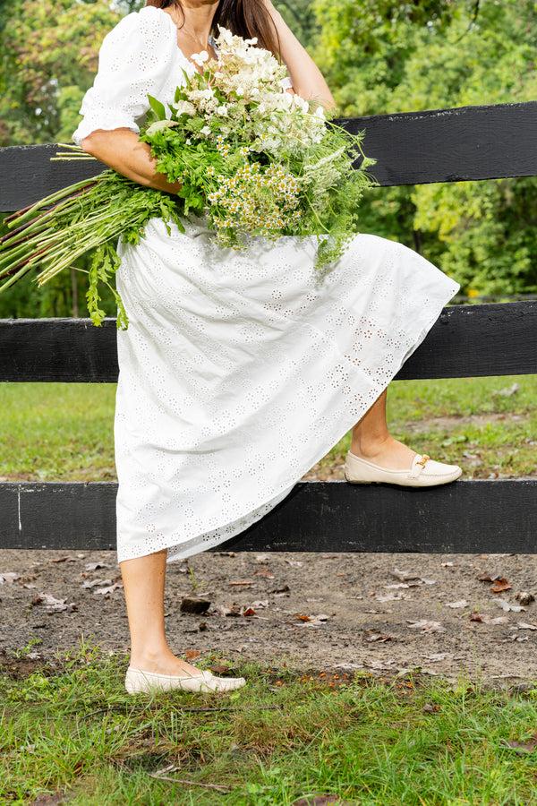 Patricia Green Patricia Green Women’s Jillian Bamboo Horsebit Driver In Cream Leather