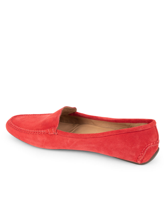 Patricia Green Patricia Green Women’s Jillian Driving Moccasin In Scarlett Red Suede