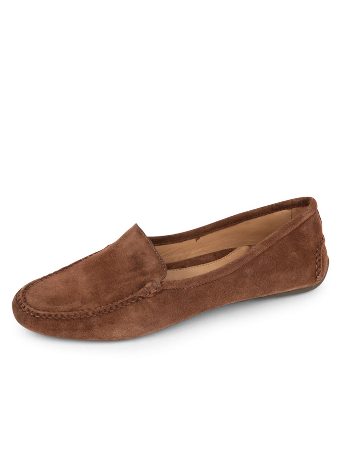patricia green Patricia Green Women’s Jillian Driving Moccasin in Chocolate Suede
