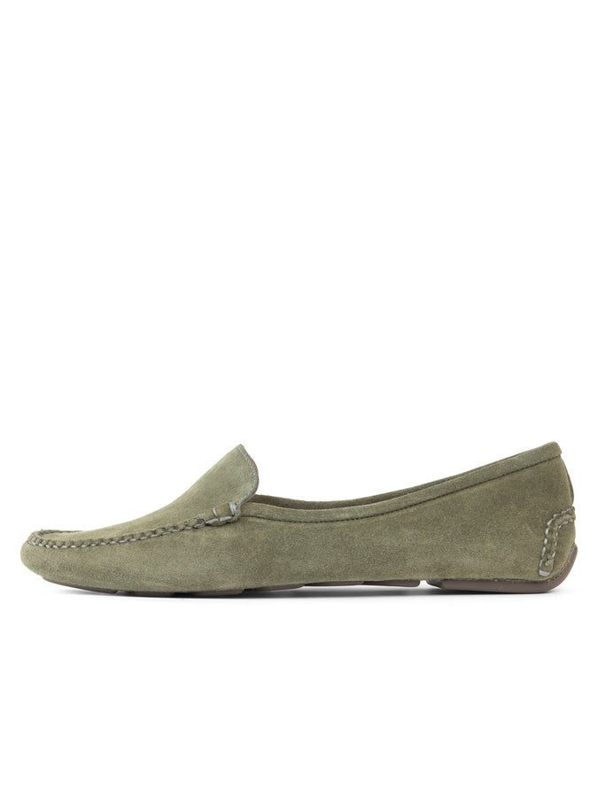 Patricia Green Patricia Green Women’s Jillian Driving Moccasin In Olive Suede