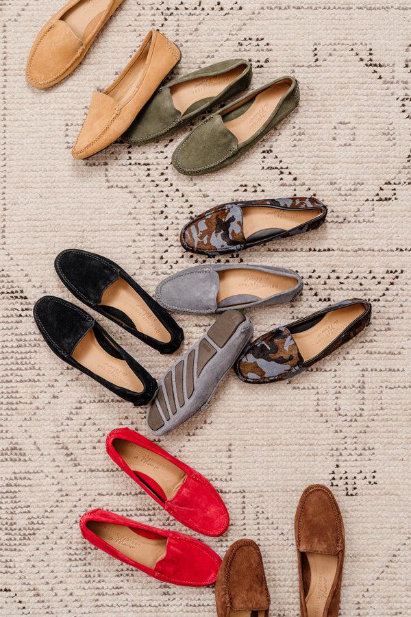 Patricia Green Patricia Green Women’s Jillian Driving Moccasin In Black Suede