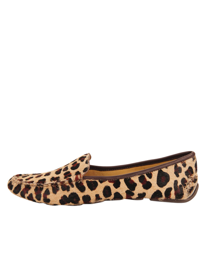 Patricia Green Patricia Green Women’s Jillian Driving Moccasin In Haircalf In Leopard Haircalf