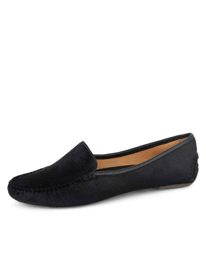 patricia green Patricia Green Women’s Jillian Driving Moccasin in Haircalf in Black Haircalf