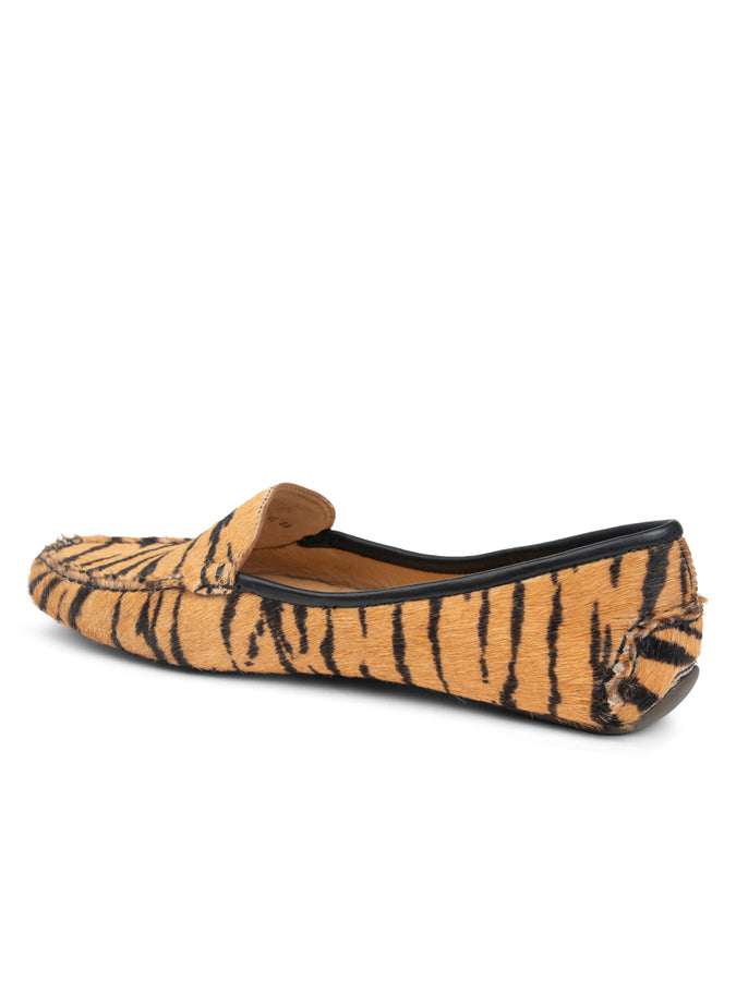 Patricia Green Patricia Green Women’s Jillian Driving Moccasin In Haircalf In Tiger Haircalf