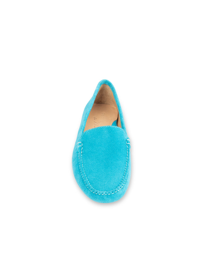 Patricia Green Patricia Green Women’s Jillian Driving Moccasin In Suede In Turquoise