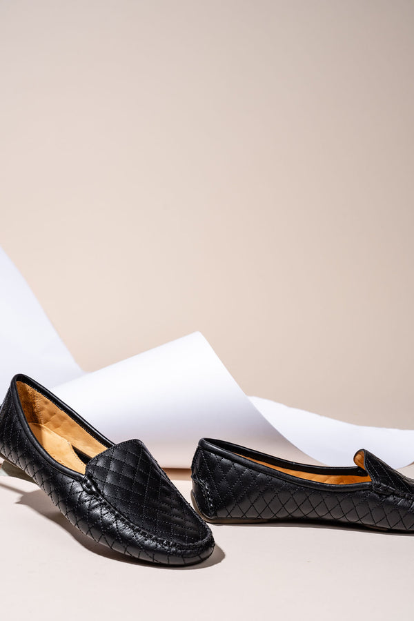 Patricia Green Patricia Green Women’s Jillian Quilted Driving Moccasin In Black