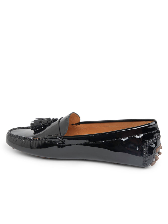 Patricia Green Patricia Green Women’s Jordan Tassel Driver In Black Patent