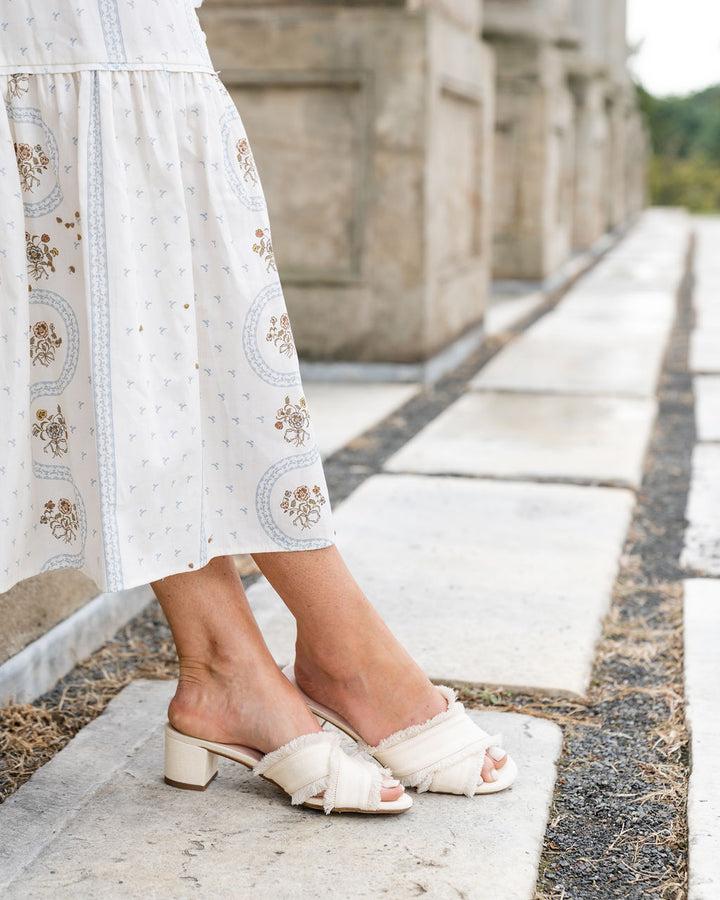 Patricia Green Patricia Green Women’s Kate Fringe Slide In Cream