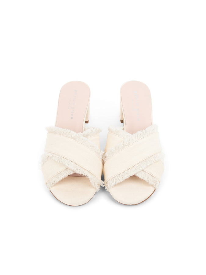 Patricia Green Patricia Green Women’s Kate Fringe Slide In Cream