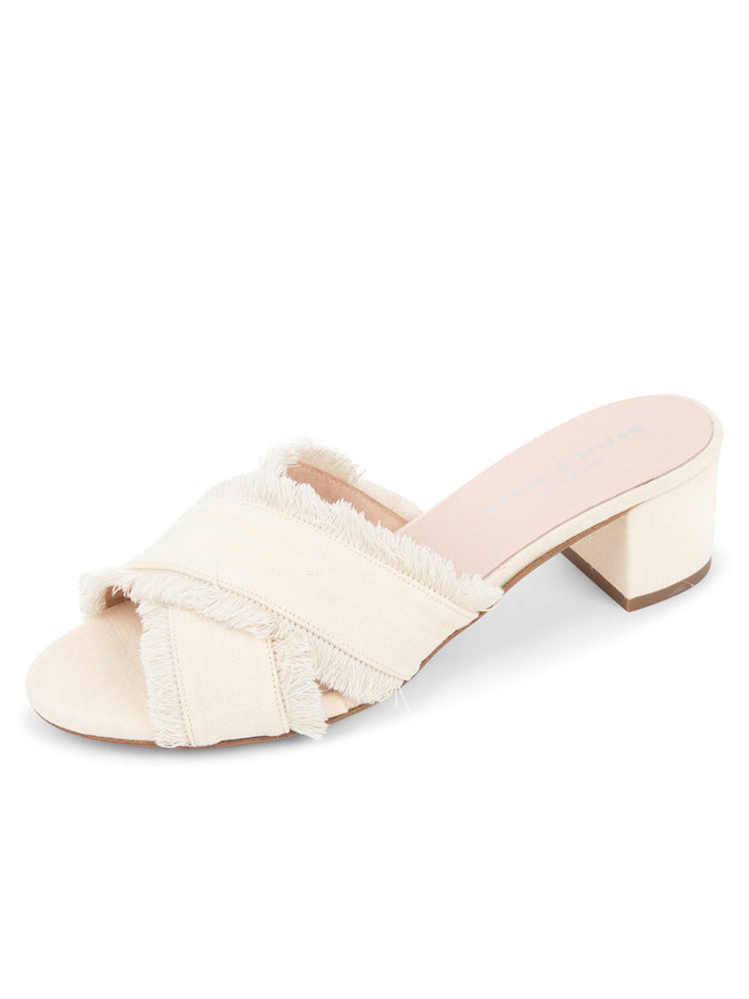 patricia green Patricia Green Women’s Kate Fringe Slide in Cream