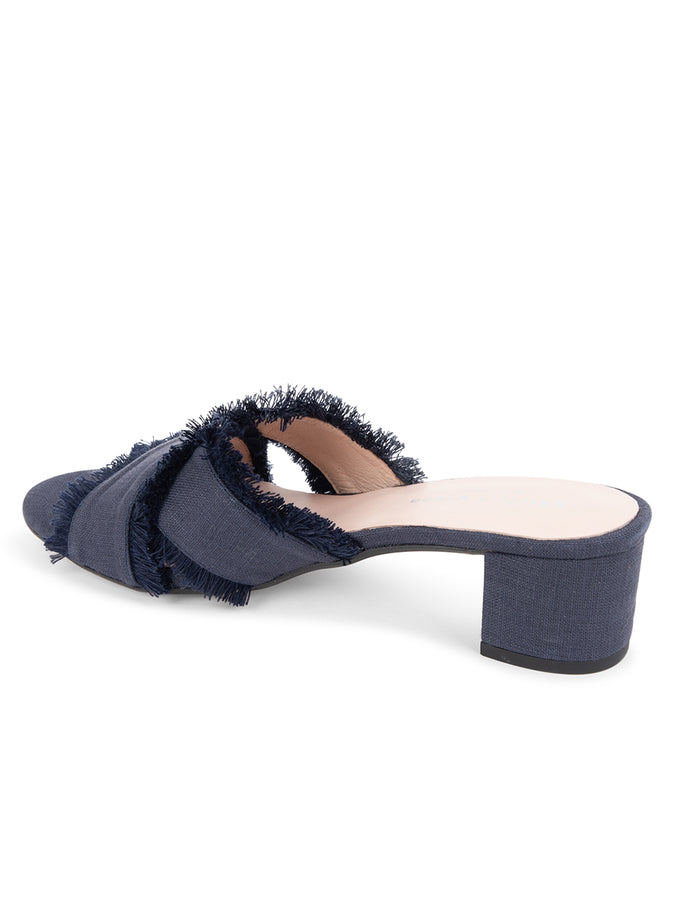 Patricia Green Patricia Green Women’s Kate Fringe Slide In Navy