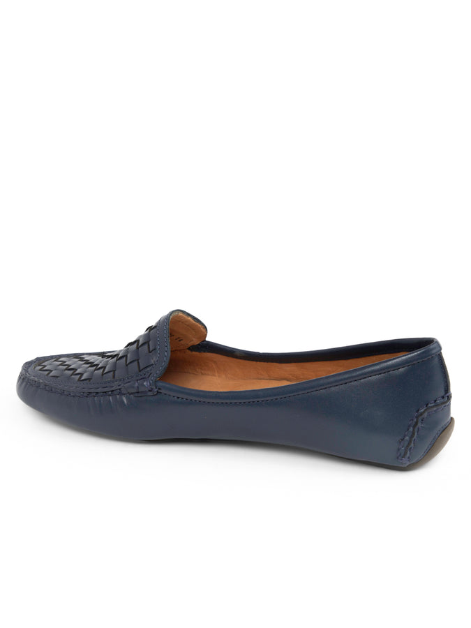 Patricia Green Patricia Green Women’s Kelly Woven Driving Moccasin In Navy