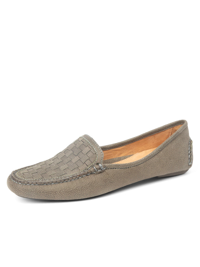 patricia green Patricia Green Women’s Kelly Woven Driving Moccasin in Olive