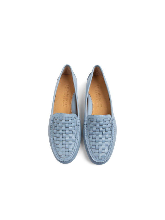 Patricia Green Patricia Green Women’s Kelly Woven Driving Moccasin In French Blue