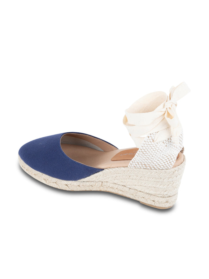 Patricia Green Patricia Green Women’s Leon Closed Toe Lace Up Espadrille In Navy