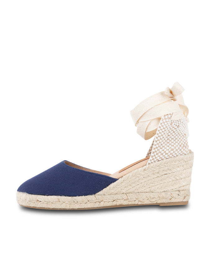 Patricia Green Patricia Green Women’s Leon Closed Toe Lace Up Espadrille In Navy