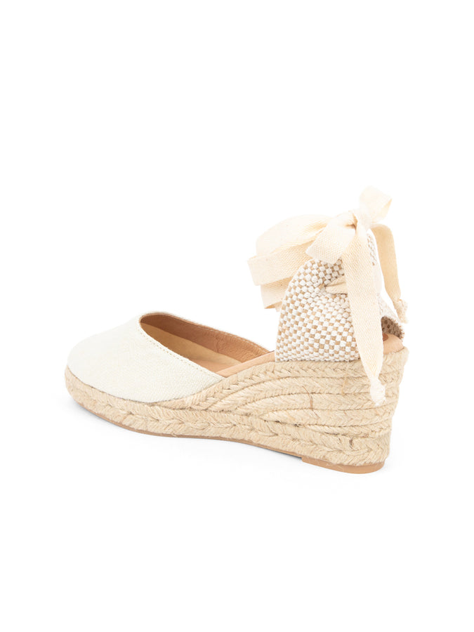 Patricia Green Patricia Green Women’s Leon Closed Toe Lace Up Espadrille In Cream