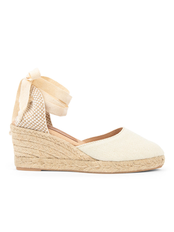 Patricia Green Patricia Green Women’s Leon Closed Toe Lace Up Espadrille In Cream