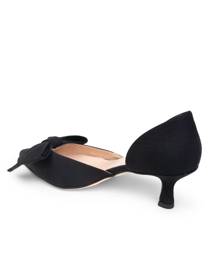 Patricia Green Patricia Green Women’s Malibu D'Orsay Kitten Heel In Black Moire