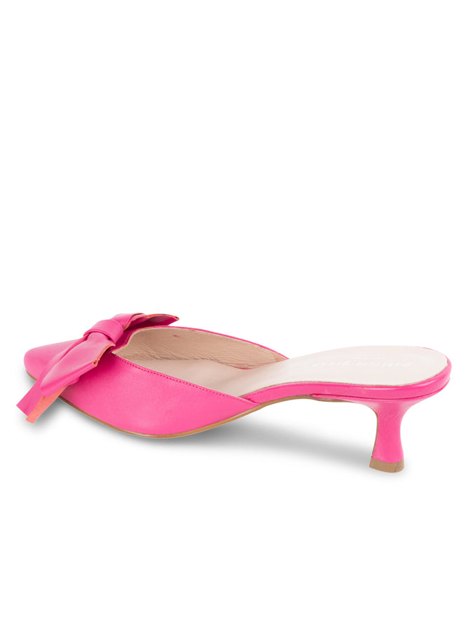 Patricia Green Patricia Green Women’s Malibu Kitten Heel Mule In Hot Pink