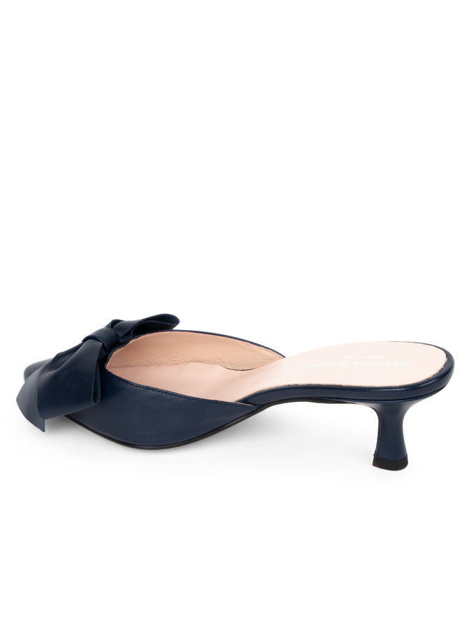 Patricia Green Patricia Green Women’s Malibu Kitten Heel Mule In Navy