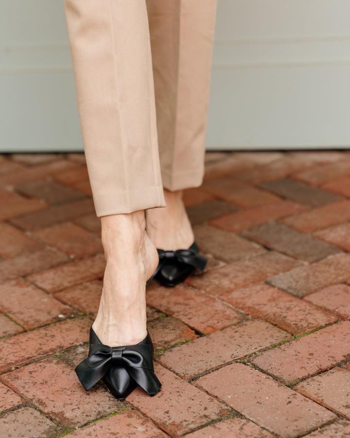 Patricia Green Patricia Green Women’s Malibu Kitten Heel Mule In Navy