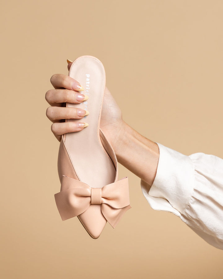 Patricia Green Patricia Green Women’s Malibu Kitten Heel Mule In Blush