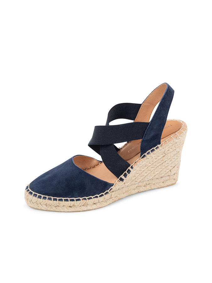 patricia green Patricia Green Women’s Mila Espadrille with Elastic Straps in Navy