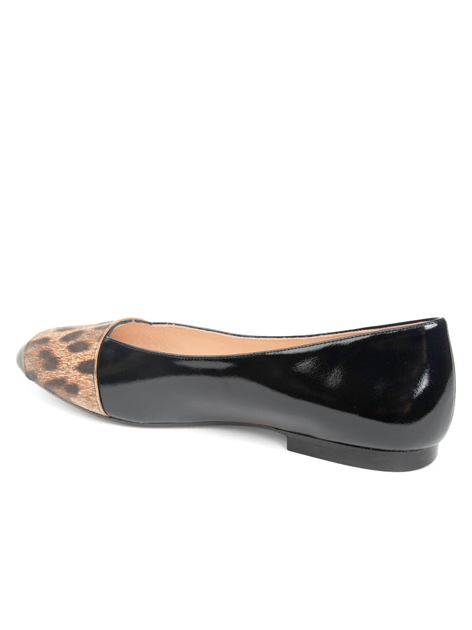 Patricia Green Patricia Green Women’s Milan Flat In Black/Leopard