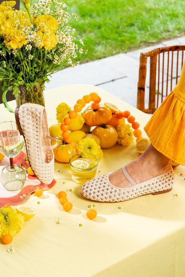 Patricia Green Patricia Green Women’s Monaco Raffia Ballet Flat In Natural