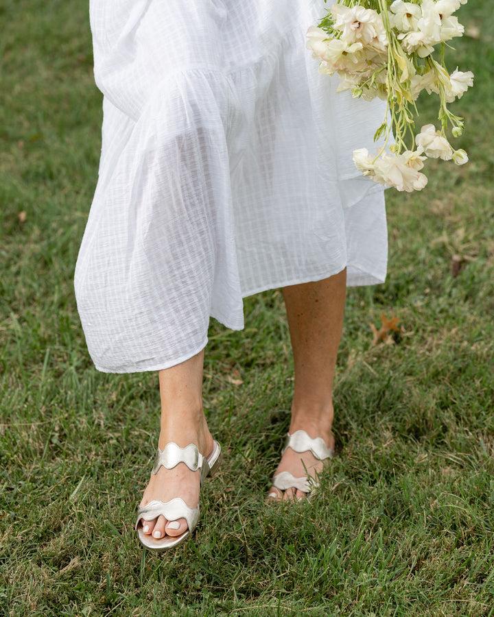 Patricia Green Patricia Green Women’s Palm Beach Flat Sandal In Gold