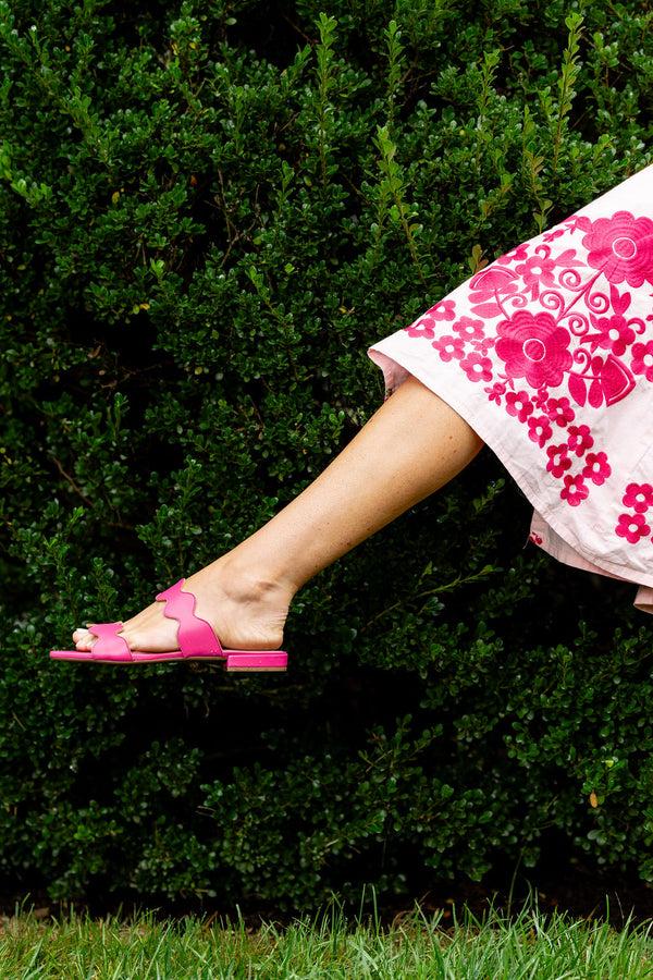 Patricia Green Patricia Green Women’s Palm Beach Flat Sandal In Hot Pink