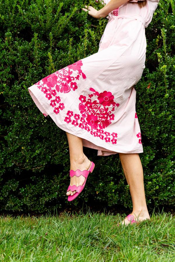 Patricia Green Patricia Green Women’s Palm Beach Flat Sandal In Hot Pink