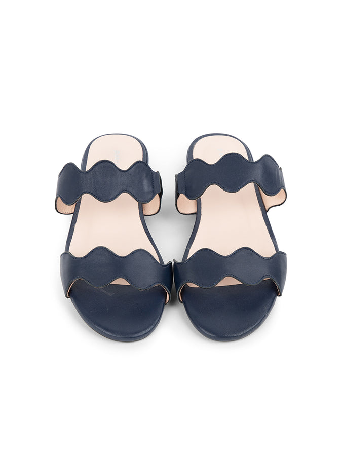 Patricia Green Patricia Green Women’s Palm Beach Flat Sandal In Navy