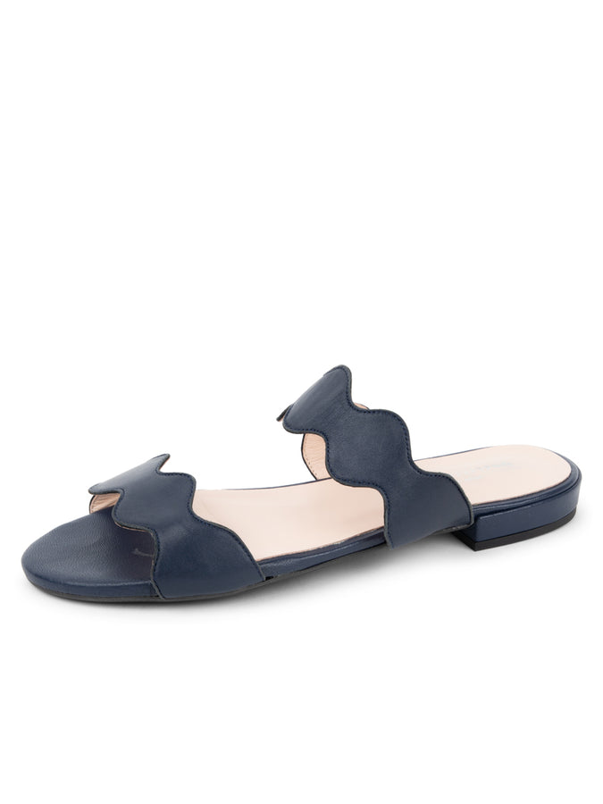 patricia green Patricia Green Women’s Palm Beach Flat Sandal in Navy patricia green Patricia Green Women’s Palm Beach Flat Sandal in Navy