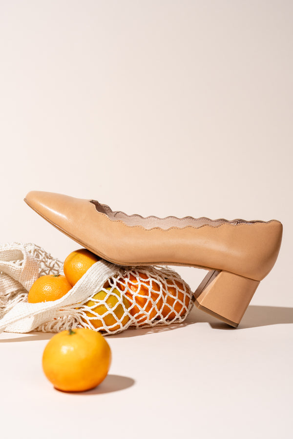 Patricia Green Patricia Green Women’s Palm Beach Pump In Nude Leather