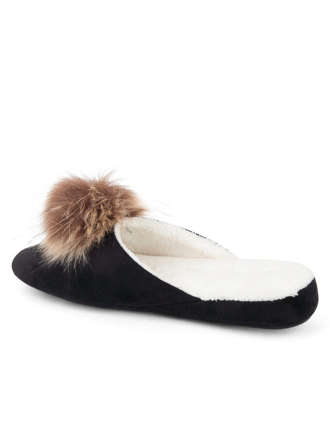 Patricia Green Patricia Green Women’s Pretty Pouf Slipper In Black/Tan