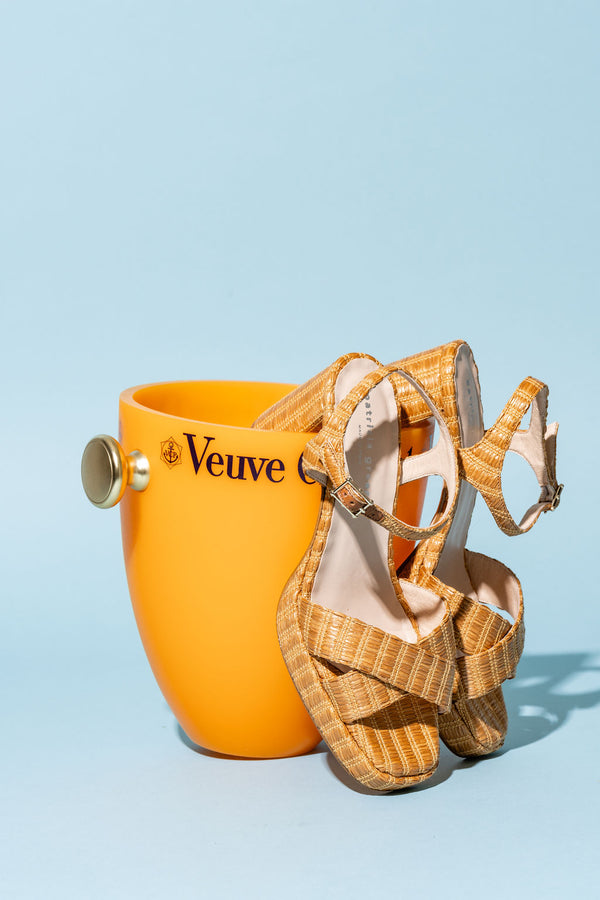 Patricia Green Patricia Green Women’s Provence Platform Sandal In Cognac Raffia