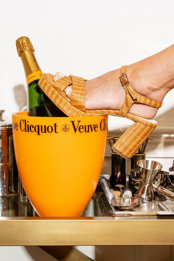 Patricia Green Patricia Green Women’s Provence Platform Sandal In Cognac Raffia