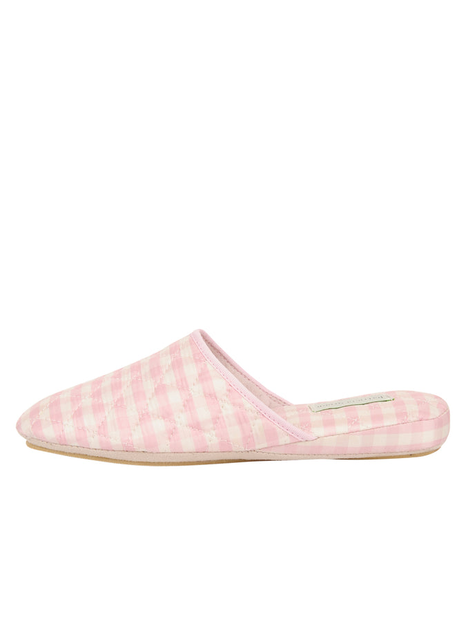 Patricia Green Patricia Green Women’s Sari Silk Check Slipper In Pink